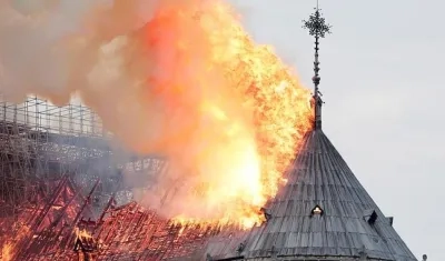 Imagen del incendio.