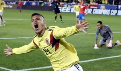 Juan Camilo 'Cucho' Hernández, jugador colombiano. 