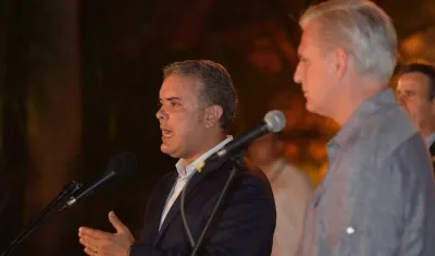 El Presidente Duque y el congresista republicano Kevin McCarthy