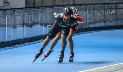 Alex Cujavante, patinador barranquillero. 