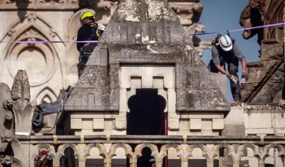 Operarios en la catedral. 