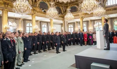 Homenaje a los bomberos.