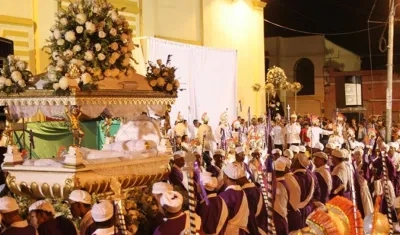 Procesión del Santo Sepulcro de Sabanalarga.