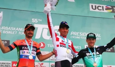 Caleb Ewan, ganador del día. 