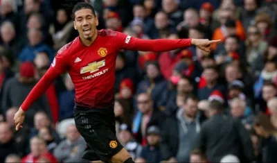 El jugador Chris Smalling, del Manchester United.