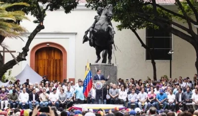 Juan Guaidó, jefe del parlamento venezolano.