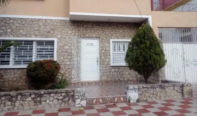 La casa donde fue cometido el asalto.