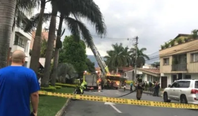 Lugar de los hechos en Medellín.
