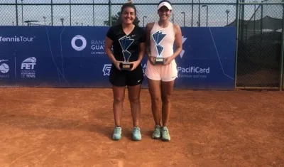 La chilena Fernanda Brito y la barranquillera María Paulina Pérez.