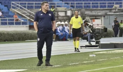 Luis Fernando Suárez, DT del Junior.