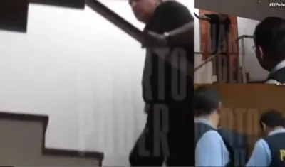 En la foto se observa los últimos minutos de vida de Alan García.