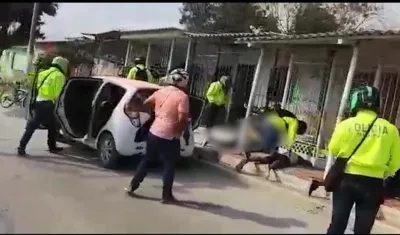 Momento de la captura.