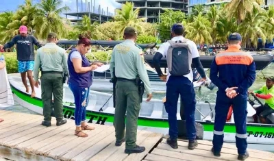 Autoridades estuvieron atentas al zarpe y llegada de embarcaciones en sitios turísticos de San Andrés.