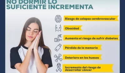 Para mantener una buena salud, es necesario un descanso reparador.
