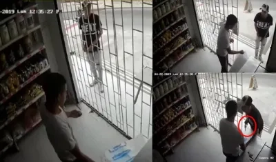 Momentos del atraco.