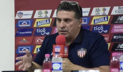 Luis Fernando Suárez, técnico de Junior. 