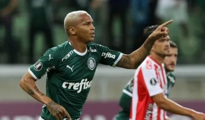 Deyverson, delantero del Palmeiras. 