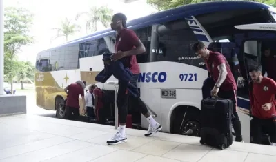Llegada del equipo a Barranquilla.