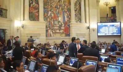 Recinto de la Cámara de Representantes.