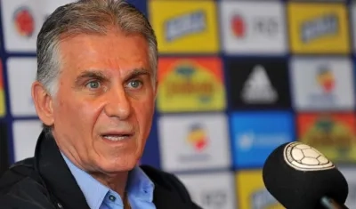 Carlos Queiroz, técnico portugués de la Selección Colombia. 