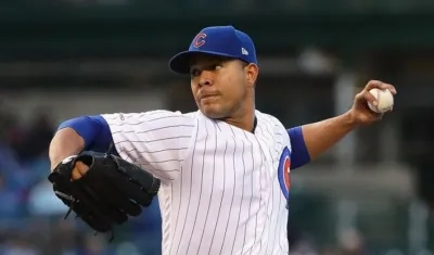 José Quintana, lanzador de los Cachorros de Chicago. 