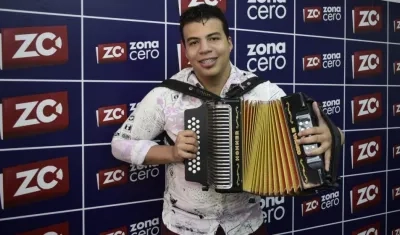 El acordeonero Juan Sajona.