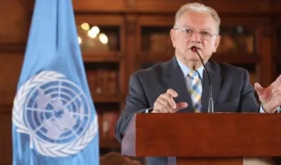 El representante de la Acnur y OIM, Eduardo Stein.