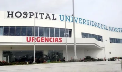 Fachada del Hospital Universidad del Norte.