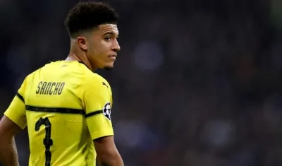 Jadon Sancho, delantero inglés. 