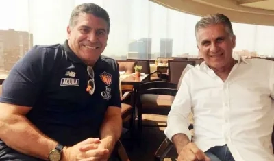Luis Fernando Suárez y Carlos Queiroz. 