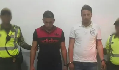 Los dos capturados fueron conducidos a la URI de la Fiscalía.