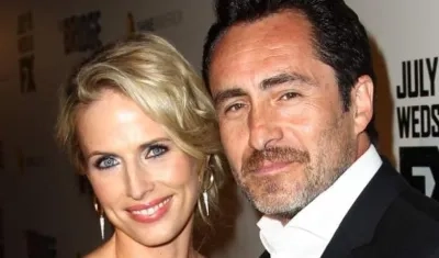 Los actores Stefanie Sherk y Demian Bichir.