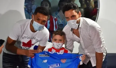 Teófilo Gutiérrez, Tomás Molina y Sebastián Viera. 