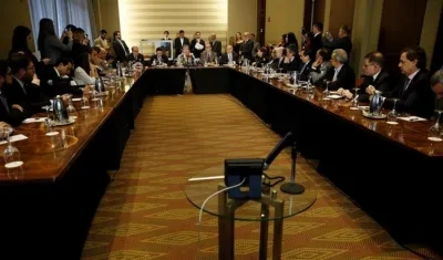 Los representantes de Juan Guaidó.