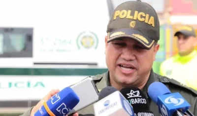 Comandante operativo encargado de la Mebar, coronel Jorge Pinzón.
