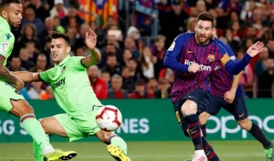 Lionel Messi, delantero argentino. 