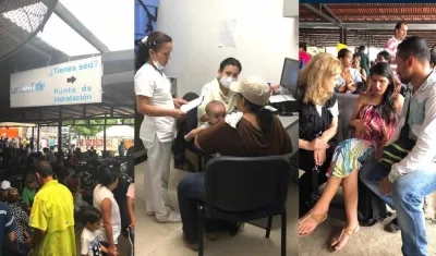 Atención de la Unicef en la frontera con Cúcuta.