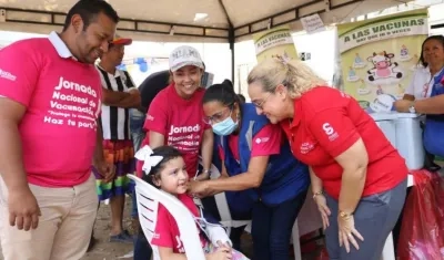 La Secretaria de Salud, Emilia Elitin, presidiendo la jornada.