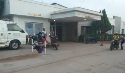 Clínica Previsalud, en El Banco, lugar en donde son atendidas las víctimas.