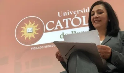 La presidenta de la Corte Constitucional, Gloria Ortiz.