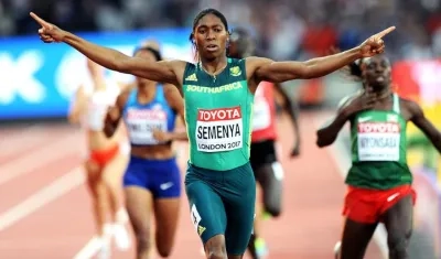 Caster Semenya, atleta sudafricana. 