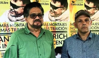 Iván Márquez y alias 'El Paisa'.