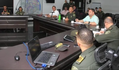 Comité de Orden Público en Barranquilla.