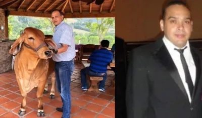 José 'El Ñeñe' Hernández y la víctima del homicidio, Óscar Eduardo Rodríguez Pomar.