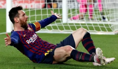 Lionel Messi, delantero argentino. 