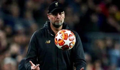 Jurgen Klopp,  técnico alemán del Liverpool.