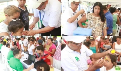 Ofrecieron varios servicios a la comunidad.