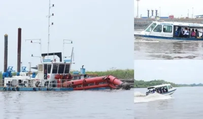 Ministra Ángela María Orozco en recorrido por el Río Magdalena.