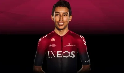Egan Bernal, ciclista colombiano. 
