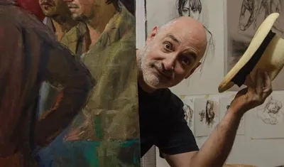 Darío Ortiz, pintor colombiano.